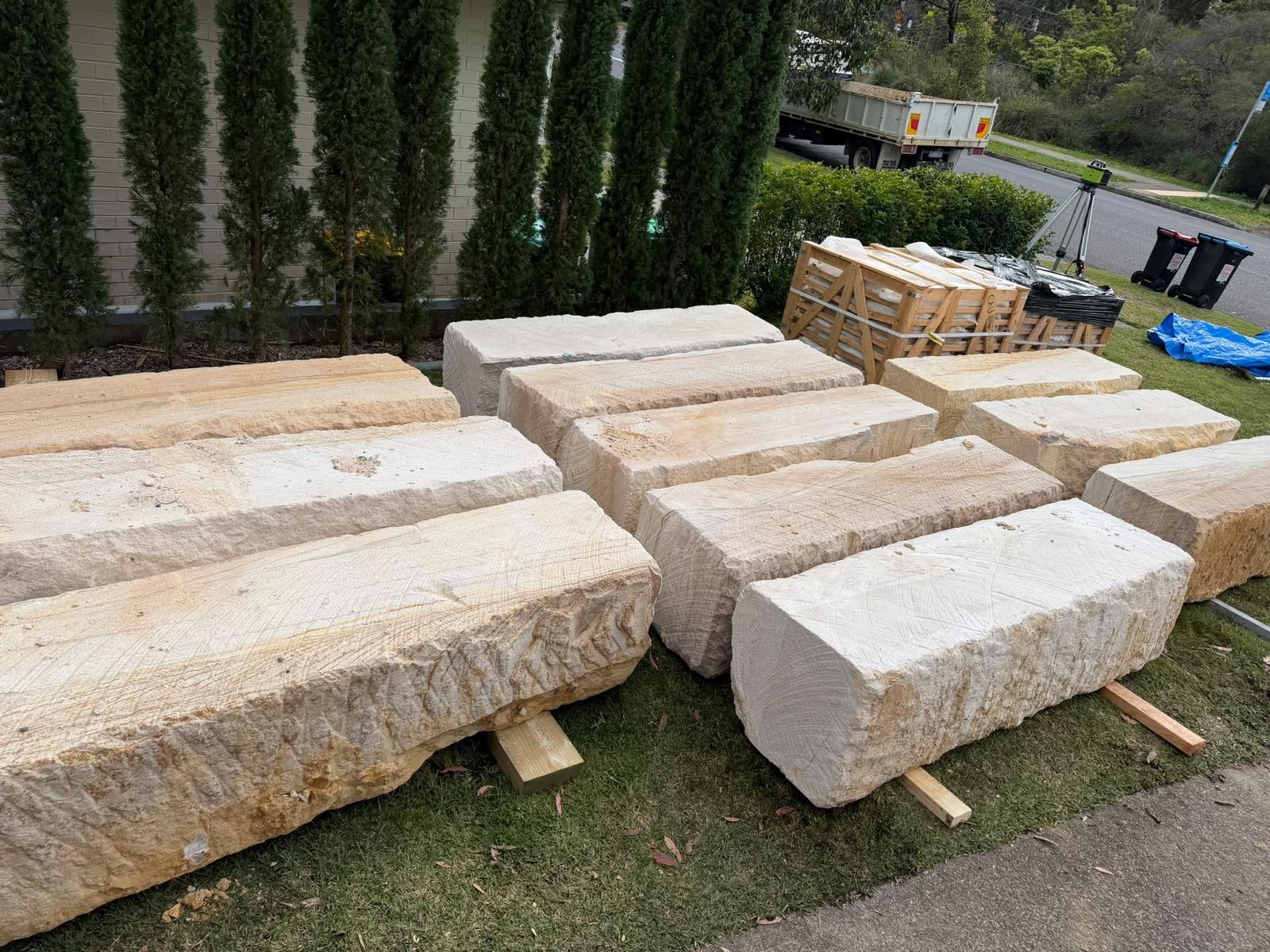 Blocks Ready to Lay
