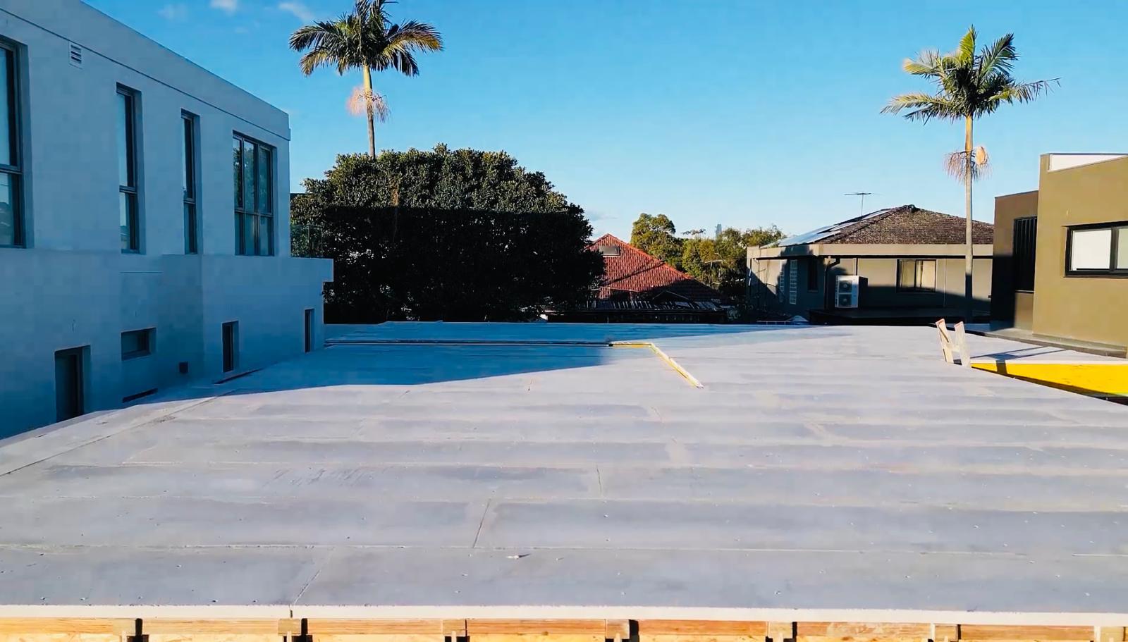 Completed XCEM ALPHAFLOOR concrete slab on an Australian residential project